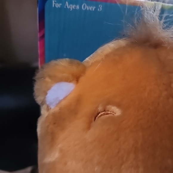 Vintage 2002 Care Bear Love-a-Lot Plush Bundle w/ VHS Tapes & Keychains - Picture 9 of 16